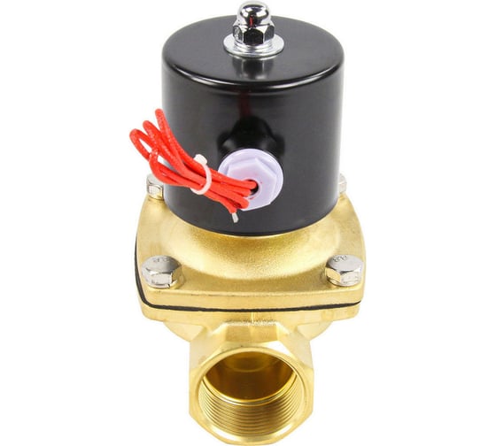 Клапан электромагнитный DN.ru VS2W-100E-NC Ду32 Ру10 двухходовой, латунь, EPDM, 220В AC D130-01251