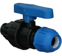 Компрессионный шаровой кран RTP наруж.резьба PN10 40x1 1/4" для ПЭ труб 30669