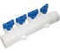 Коллектор с шаровым краном RTP синий PPR 32x20/4 белый 28204 2