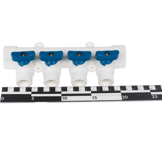 Коллектор с шаровым краном RTP универсальный PPR 32x20/4 28202