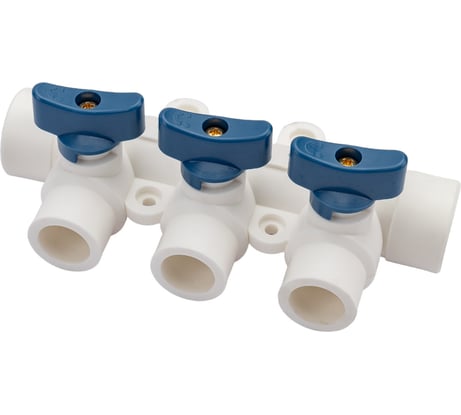 Коллектор с шаровым краном RTP универсальный PPR 25x20/3 28198