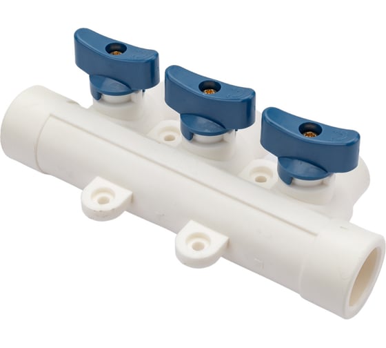 Коллектор с шаровым краном RTP универсальный PPR 25x20/3 28198