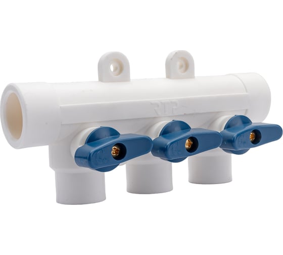 Коллектор с шаровым краном RTP универсальный PPR 25x20/3 28198