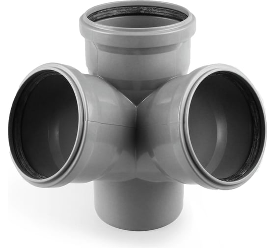 Двухплоскостная крестовина RTP ВК ПП 110/110x67/110 серый G 33474