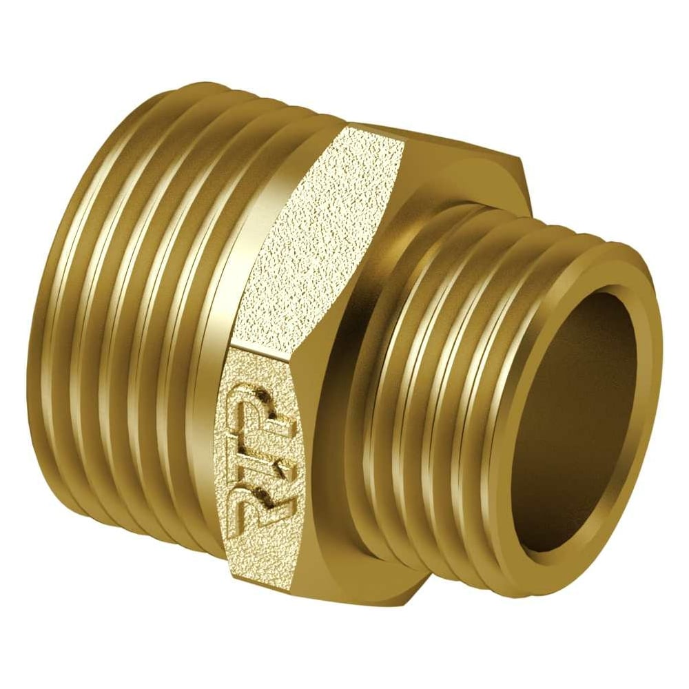 Переходной латунный ниппель RTP 3/4x1/2 желтый 36247 - выгодная цена ...