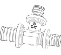 Тройник ELSEN 25, 20, 16, PPSU полифенилсульфон PX, редукционный EFA31.252016