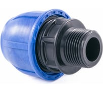 Муфта компрессионная наружная резьба PN16 d 40x3/4" для ПЭ труб RTP 33291