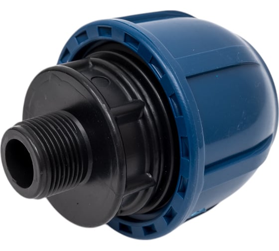 Муфта компрессионная наружная резьба PN16 d 40x3/4" для ПЭ труб RTP 33291