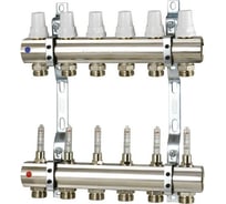 Коллектор с расходомерами ICMA S.P.A. 1" х 3/4"(евроконус) - 4 выхода K013/87K013PJ06