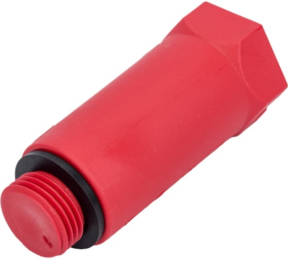 Удлиненная заглушка ELSEN 20x1/2" с наружной резьбой, красная EFA03.20-1/2R