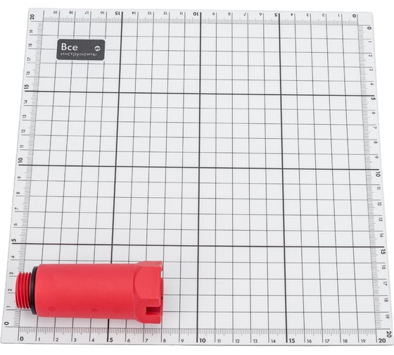 Удлиненная заглушка ELSEN 20x1/2" с наружной резьбой, красная EFA03.20-1/2R