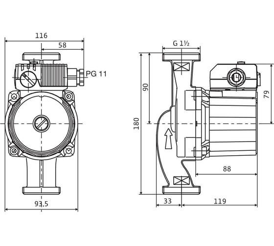 Циркуляционный насос Wilo STAR-RS 25/8 (с.к.4182635) (PG1) WL 9168933