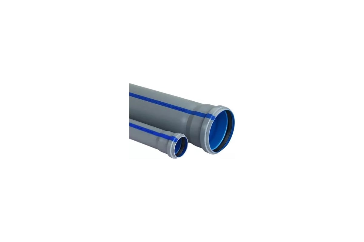 Труба RTP BAIKAL eco ВК ПП 110x2.2x1000 серый/синий 32475 - выгодная ...