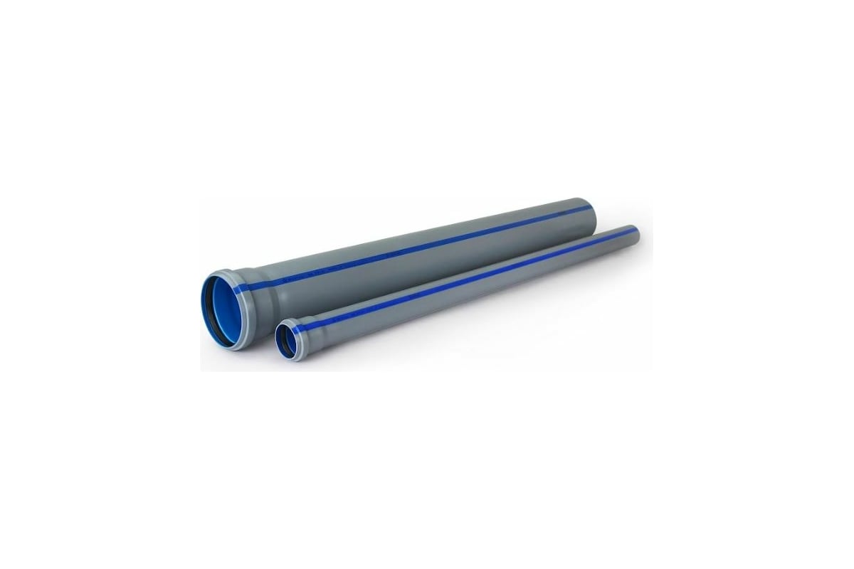 Труба RTP BAIKAL eco ВК ПП 110x2.2x3000 серый/синий 32477 - выгодная ...