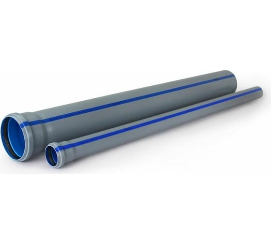 Труба RTP BAIKAL eco ВК ПП 50x1.5x2000 серый/синий 33269