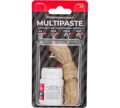 Паста уплотнительная multipaste 25 гр + лён MPF ИС.131728