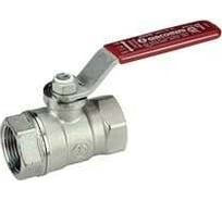 Шаровой кран Giacomini R250D 1/2, ВВ, ручка-рычаг красный, хромированный R250X003