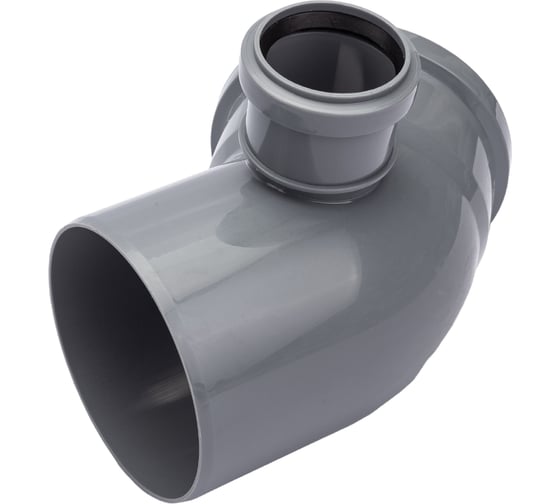 Отвод Политэк 110x45 с выходом 50 (правый) 345111050П