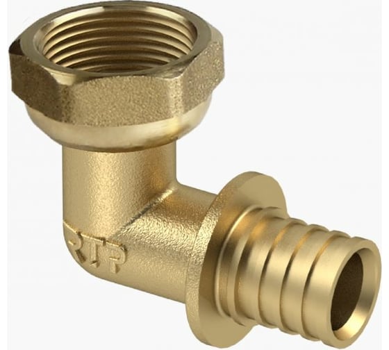Аксиальный угольник RTP с накидной гайкой d20x1/2" 28396