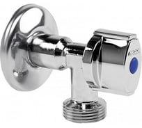 Вентиль для стиральной машины ARCO с металлической ручкой, 1/2" x 3/4", латунь хромированная 00063249
