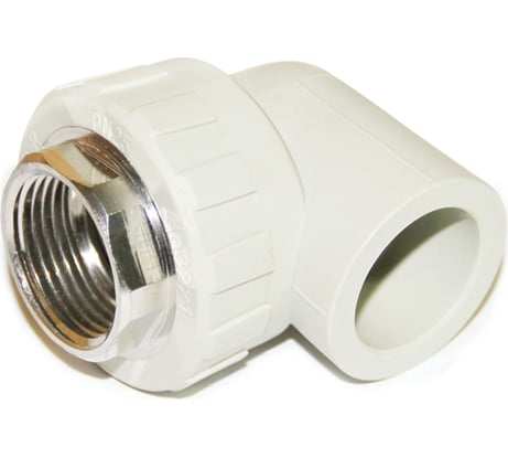 Полипропиленовый угольник Гроссис 90` ВР D32-3/4" 0301803