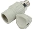 Радиаторный кран Политэк 25x1/2 прямой PPRC, серый (25/75) 9999012512с 3