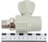 Радиаторный кран Политэк 25x1/2 прямой PPRC, серый (25/75) 9999012512с 4