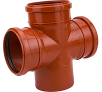 Крестовина ПОЛИТЭК однопл. 110x110x110/87 (наруж.), 110110187 24343677