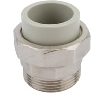 Разъемная муфта Политэк с наруж.рез. 32x1 1/4 PPRC, серый 9800003214с