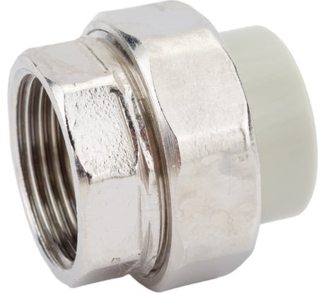 Разъемная муфта Политэк с внутр.рез. 20x3/4 PPRC, серый 9801002034с