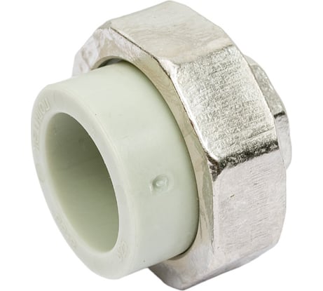 Разъемная муфта Политэк с внутр.рез. 25x1/2 PPRC, серый 9801002512с