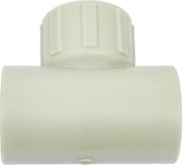 Комбинированный тройник ПОЛИТЭК 25x1/2 с внутренней резьбой PPRC серый 9500002512С