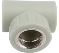 Комбинированный тройник ПОЛИТЭК 32x1 с внутренней резьбой PPRC серый 9500003202С