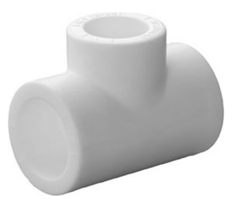 Тройник ПОЛИТЭК 20 PPRC белый ПЛЮС 9000000420пл