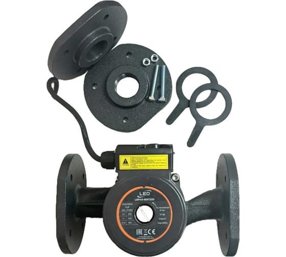 Циркуляционный насос LEO LRP 40-80F/250, 160/245/270 Вт, 220В, Q 65/113/183 лмин, Hmax 5,4/6,7/7,3 m 1108
