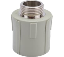 Комбинированная муфта ПОЛИТЭК 32x3/4 с нар. р. PPRC, серый 9000003234С