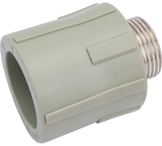 Комбинированная муфта ПОЛИТЭК 32x3/4 с нар. р. PPRC, серый 9000003234С
