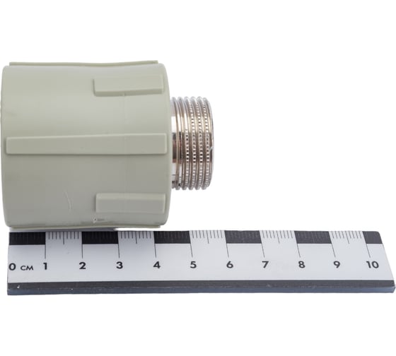 Комбинированная муфта ПОЛИТЭК 32x3/4 с нар. р. PPRC, серый 9000003234С