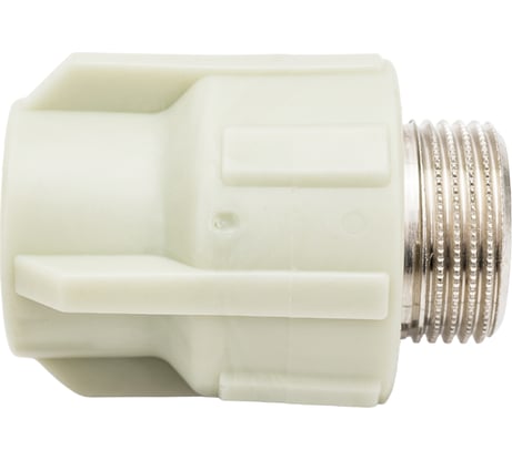 Комбинированная муфта ПОЛИТЭК 20x3/4 с нар. р. PPRC, серый 9000002034С