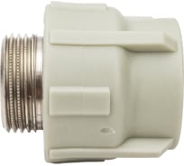 Комбинированная муфта ПОЛИТЭК 32x1 с нар. р. PPRC, серый 9000003201С
