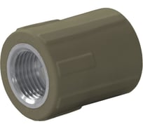 Комбинированная муфта ПОЛИТЭК 25x1/2 с внутр. р. PPRC, серый 9100002512С