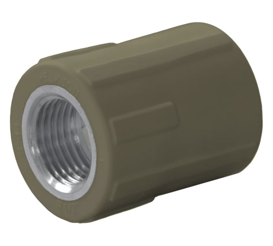 Комбинированная муфта ПОЛИТЭК 25x1/2 с внутр. р. PPRC, серый 9100002512С 1