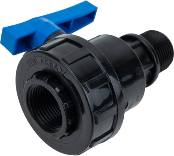 Шаровой компрессионный кран ПОЛИТЭК ВР/НР 3/4x3/4 ТПК-АКВА, 552223434