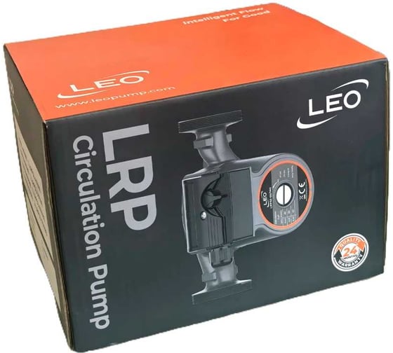 Циркуляционный насос LEO LRP 32-60/180, 45/69/96 Вт, 220В, Q 32/47/66 лмин, Hmax 2,8/4,5/5,5 м 1092