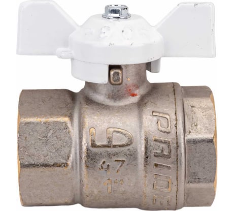 Шаровой латунный кран LD Pride 1 дюйм 47.300.25 W