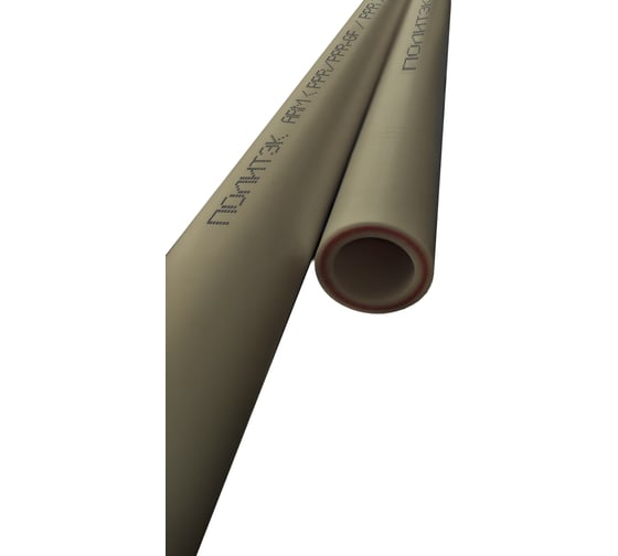 Труба ПОЛИТЭК PPRC PN 25 ф20x3,4 (2 м) армир.стекл. (СЕРЫЕ) 9125020034/2с
