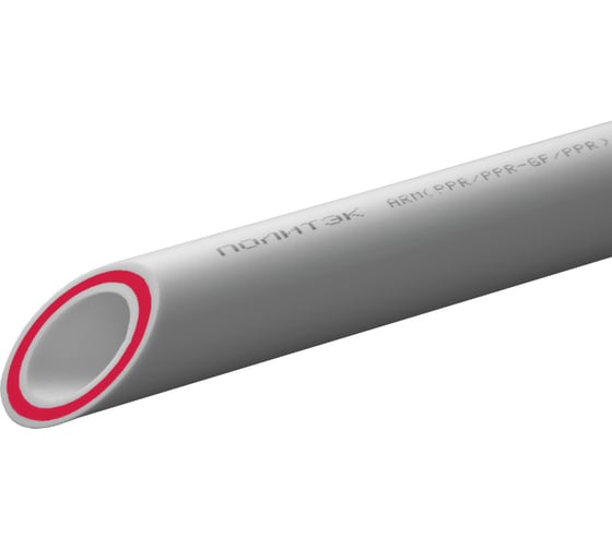 Труба ПОЛИТЭК PPRC PN 25 ф25x4,2 (2 м) армир.стекл. (БЕЛЫЕ) 9125025042/2
