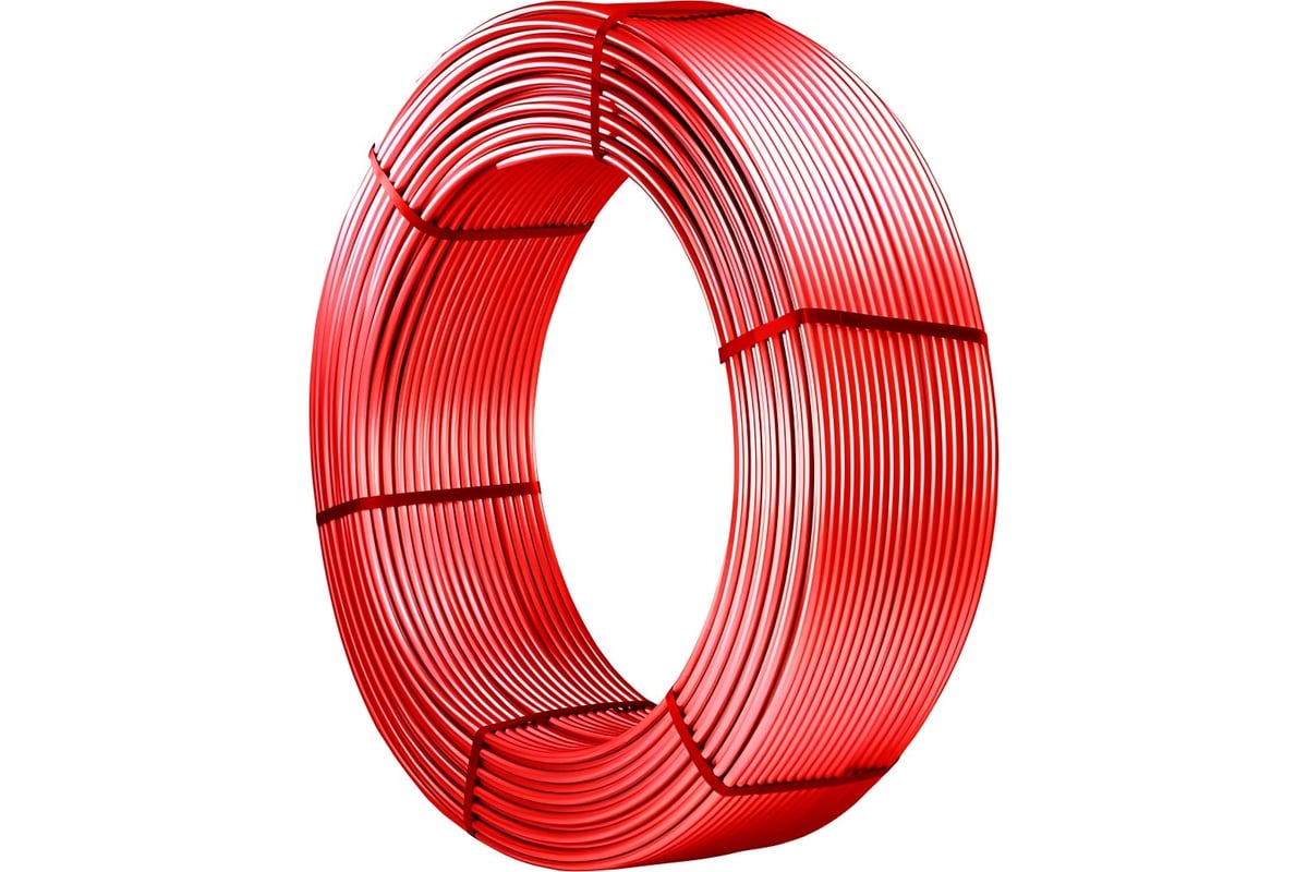 Труба для отопления Miano Pe-Xa/EVOH 16x2,0 красная (в бухтах по 200м ...
