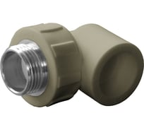 Угольник комбинированный ПОЛИТЭК 25x1/2 нар. р. PPRC (СЕРЫЕ) 9410002512С