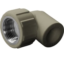 Угольник комбинированный ПОЛИТЭК 20x3/4 внутр. р. PPRC (СЕРЫЕ) 9400002034С